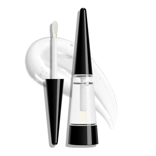 Lip Plumper, Extreme Plumping Lip Fuller, Hydrating and Transparent Lips Balm, Volumizing formula, Youthful Fuller Gloss, Smoother Lips and High Glossy, Non-Sticky- Black, 0.21 Fl Oz