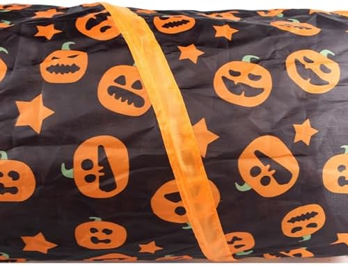 Halloween Cat Tunnel with Pumpkin Print Design - Single Collapsible Cat Play Tunnel for Cats & Kittens, Durable and Fun Halloween Pet Toy with Peek Hole