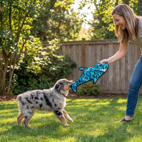 5-Pack Sloth and Shark Dog Squeaky Toys – Interactive Plush Set with 3 Tennis Balls – Durable Enrichment Chew Toys for All Dog Sizes