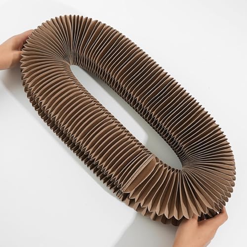 Kitty Curlz, Kitty Curlz Cat Toy - Magic Organ Cat Scratching Board, Snufflepaw Accordion for Cats, Interactive Scratch Pad, Foldable Accordion Cats Toy, Recyclable Cat Scratcher with Ball (1Pcs)