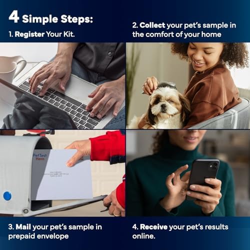 Better Life Science Pet Food & Environmental Sensitivity Hair Sample Testing Kit – Over 460 Items Tested – at-Home Non-Invasive Collection for Dogs & Cats – Informational Report for Pet Owners