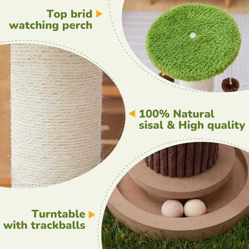 Woochpet 34" Tall Cat Scratching Posts,Heavy Duty and Thicker Cat Scratcher