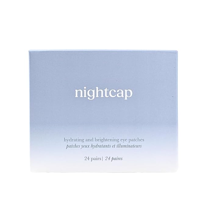 Casey Aileen Nightcap Under Eye Patches – Cooling Hydrogel Eye Masks for Puffy Eyes, Dark Circles & Tired Skin – Collagen, Hyaluronic Acid, Niacinimide– 24 Pair Set