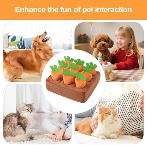 Sniff Mat for Dogs Interactive Games with Carrots