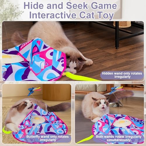 Interactive Cat Toys for Indoor Cats, Kitten Toys for Indoor Kittens,Pink