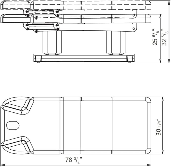 Dir Full Electric Medical Spa Treatment Massage Table Facial Beauty Bed LUXI in Grey