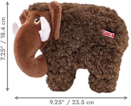 KONG Toughz Durable Plush Dog Toy - Long-Lasting Soft Chew Toy for Aggressive Chewers, Safe & Interactive for Dogs (Mammoth)