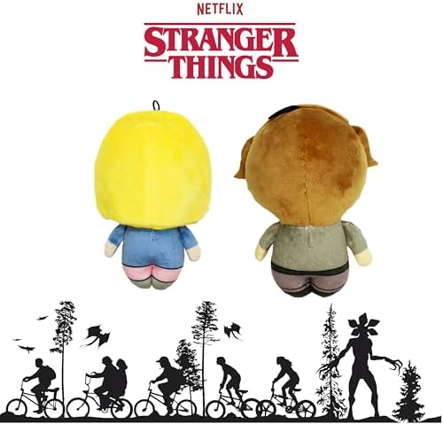 design LAB, Inc. Stranger Things Official Merchandise | Cool Dog Toys for Interactive Play | Eleven & Hopper 2-Pack Set | Collectible Stranger Things Toys
