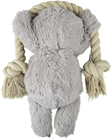 Native Pup Dog Toy Rope and Plush Stuffed Squeaker, Tug of War Toys for Dogs, Puppy Welcome Home Add on for Pets (Sloth)