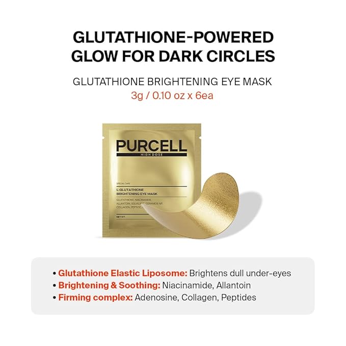 PURCELL L-Glutathione Brightening eye mask(6 pairs, 0.10oz)