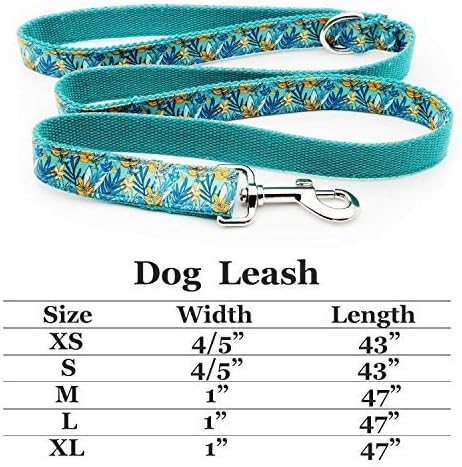 Comfortable Durable Engraved Dog Collar Customizable Name Material (Leaves)