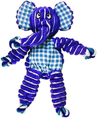 Kong Floppy Knots Rope and Plush Dog Toy, Elephant, Small/Medium