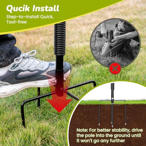 360° Rotation Tether Tug Outdoor Dog Toy, Exercise Tug of War Dog Toy