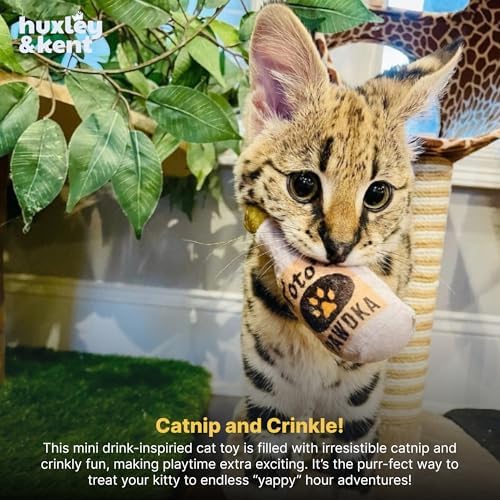 Huxley & Kent Plush Crinkle Catnip Cat Toy, Toto's Pawdka