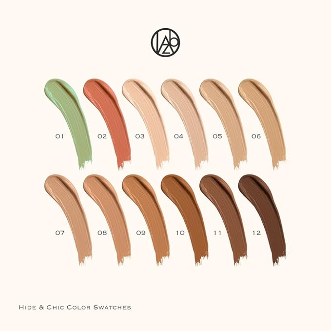 Beauty Hide and Chic Liquid Concealer – Sand (HC-06) – Full Coverage, Lightweight, Matte Finish, SPF 30++, Vegan, Cruelty-Free – 0.35 fl oz / 10 ml,pack of 1