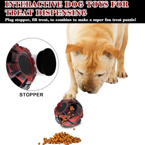 Yipetor Interactive Dog Chew Toy, Large Enrichment Frozen Treat Lick Ball