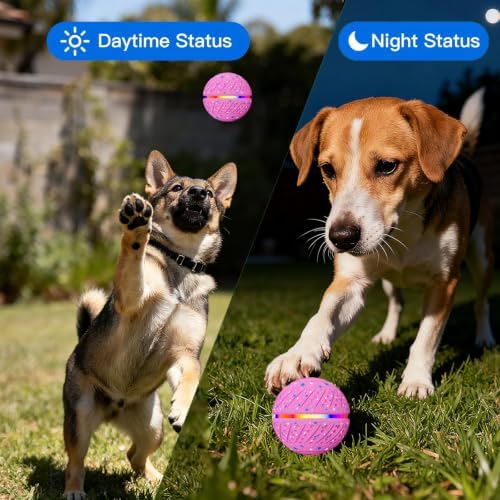 Interactive Smart Moving Dog Ball Toy, E-TPU for S/M Dogs