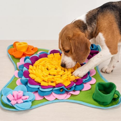 Dog Snuffle Mat for Slow Feeding - Nose Work & Mental Enrichment Toy