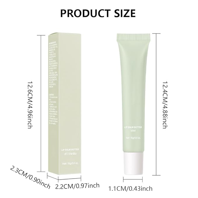 Summer Butter Lip Balm Lip Gloss, Ultra-Hydrating Natural Vegan Lip Balm, Sheer-Tinted Shine & Hydration, Soothes & Softens Dry Lips Skincare, Bálsamo labial hidratante #2 Mint
