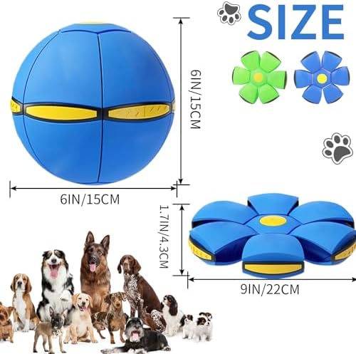 Pig Toy - Toy for Pigs, Interactive Pig Flying Saucer Disc Ball Toys with 6 Lights for Mini Pigs, Enrichment Play for Pet Pigs Supplies Enjoyment and Fun