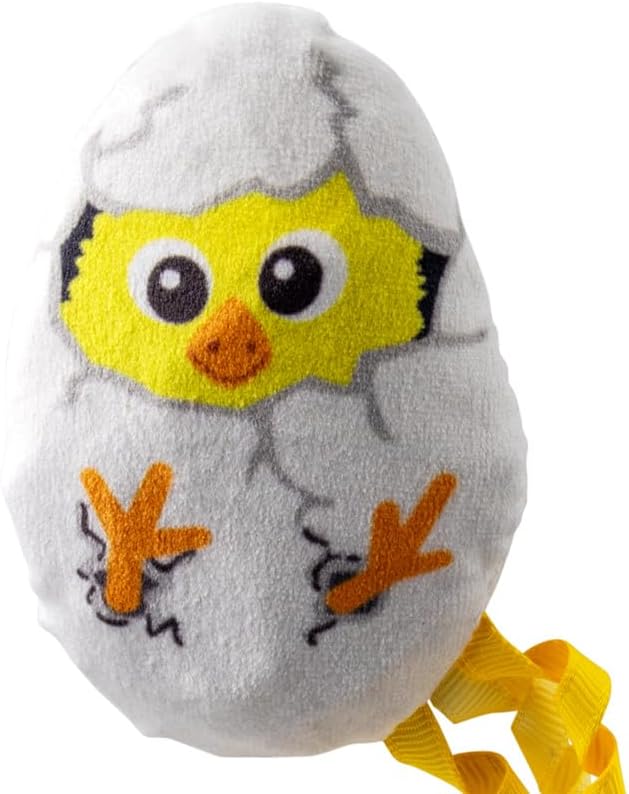 KONG Scrattles Chicken Duos – Chicken and Egg - Crinkly, Rattling Cat Toys with Catnip for Active Play