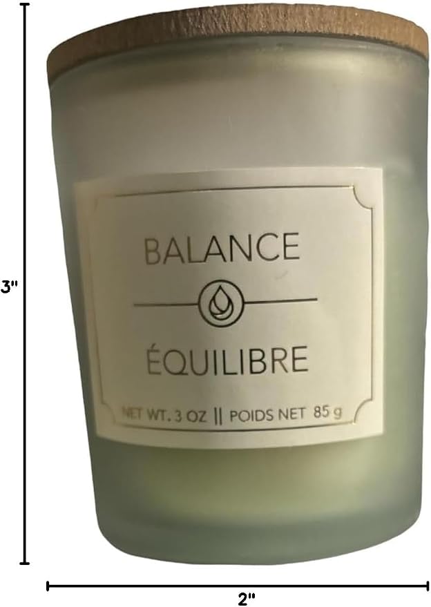 Generic Balance_ Equilibre Effect, Aromatherapy Natural Scented Candle, Pack of 2