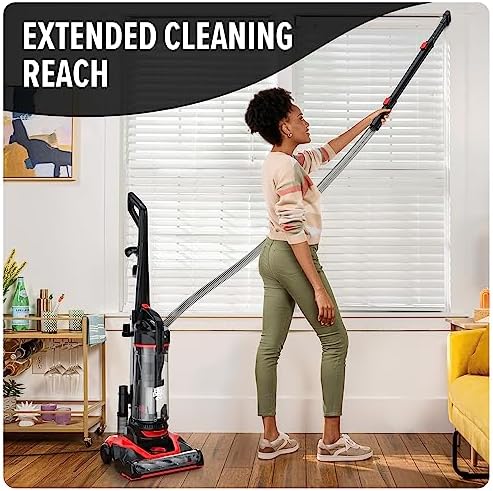 Dirt Devil Multi-Surface Extended Reach+ Upright Bagless Vacuum Cleaner | Ideal for Carpet and Hard Floor, Powerful, Lightweight, Corded Vacuum Cleaners for Home Use