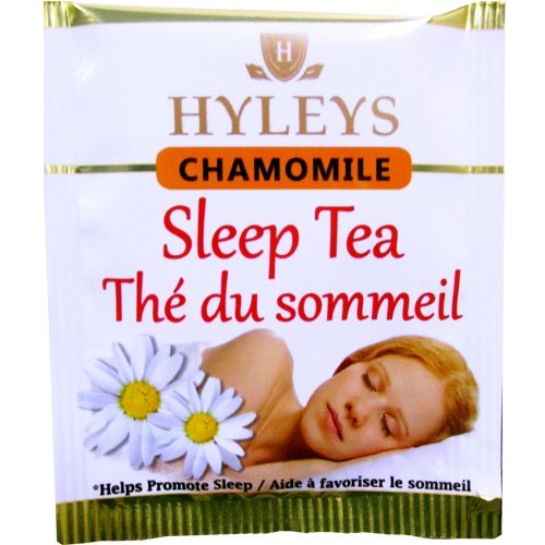 HYLEYS Sleep Tea with Chamomile, Valerian Root and Lavender, 25 Individually Wrapped Tea Bags - Caffeine Free Herbal Sleep Blend - Gluten Free Vegan & Plant Based