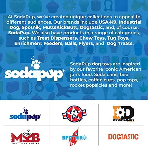 SodaPup Lick Sticks eToy – Durable Interactive Enrichment Toy Made in USA from Non-Toxic, Pet-Safe, Food Safe Material for Bonding, Training, Calming, Mental Stimulation, Oral Health & More