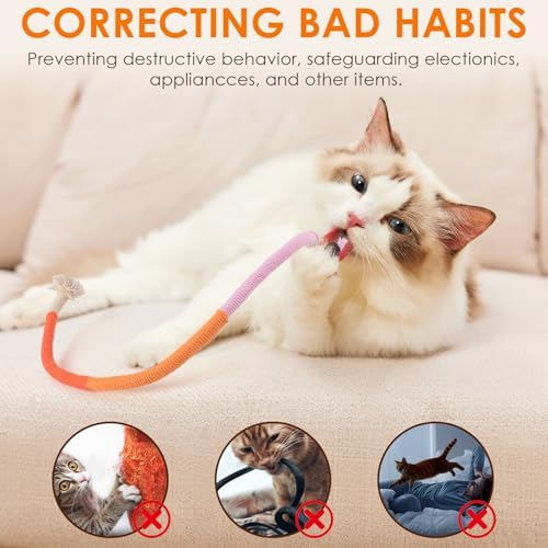 TINDTOP Cat Toys Chew Ropes, 3 Pack Interactive Cat Nip Kicker Toy