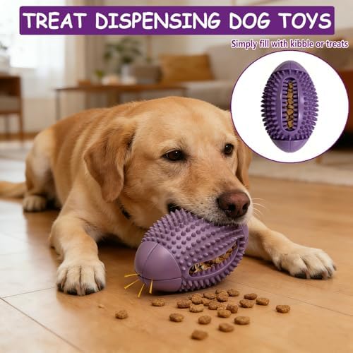 Natural Rubber Squeaky Dog Chew Toy for Aggressive Chewers