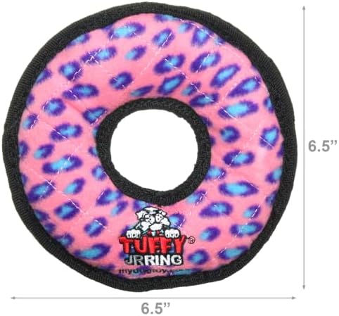 TUFFY® : 2 Pack Ring Dog Toy: Ultra Durable Plush Toy with Multiple Layers & Reinforced Seams, Washable and Floats, Original Construction