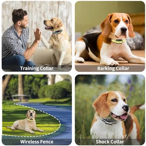 Dog Shock Collar Replacement Strap 2-Pack - Compatible with Jugbow, Garmin, Patpet | 3/4 Inch Adjustable TPU Collar for Dogs | Waterproof & Reflective Design for Training, Walking