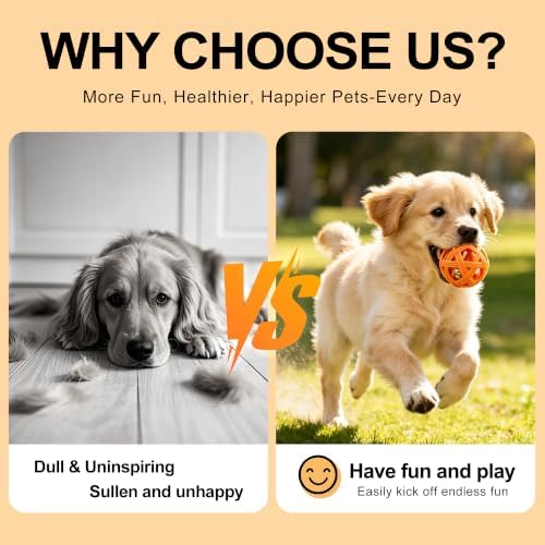 4-Pack Balls with Inside Bell, Non-Toxic Toys for Small Dogs & Puppies
