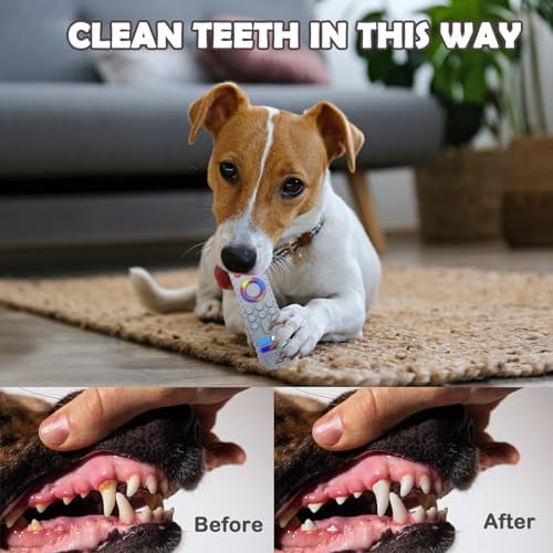 Puppy Toys for Teething, Remote Control Teether for Small Dogs,Puppy Teething Toy for Boredom & Stimulation,BPA-Free