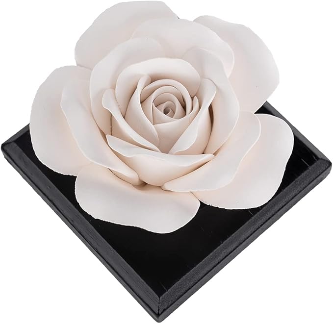 Rose Flower Styling Essential Oil Diffuser Stone, Non-Electric, Handmade Products, Decorative Tabletops, Car Decoration Ornaments(Essential Oils Not Included)
