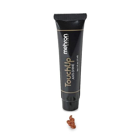 Mehron Makeup TouchUp Anti-Shine Gel | Matte Primer Face Makeup | Finishing and Primer Gel (Dark Tint)