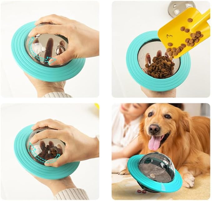 Dog Food Dispenser Dog Treat Pet Food Dispenser Puzzle Dispensing Puzzle Feeder Cat Treat s Pet Feed Training Bite