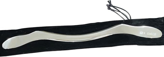 Muscle Scraper Stainless Steel Gua Sha Scraping Massage Tool,IASTM Tools, Great Soft Tissue Physical Therapy 14 Inch Long（Double Edge）