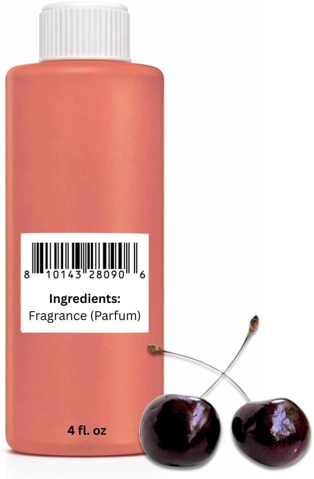 Aroma Depot 4 fl oz Black Cherry Fragrance Oil – Scent for Candle Making, Soap Making, Wax Melts, Diffusers, Body Oil Blends & Incense (120ml)