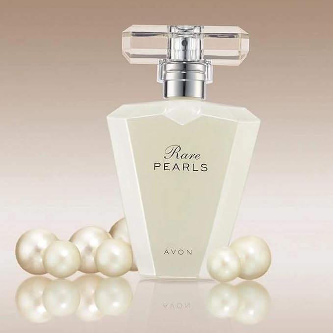 AVON Rare Pearls Eau De Parfum for Women — Soft Floral Perfumes for Women with Magnolia, White Pepper & Rosewood — Long Lasting Womens Fragrance for Special Occasions & Gifting, 1.7 fl oz travel size