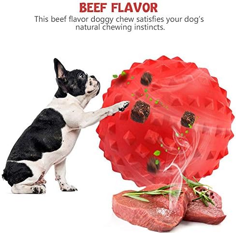 RHL Dog Squeaky Toys for Aggressive chewers Large Breed Balls Interactive Ball Toy Almost Indestructible Tough Durable Stick Medium Small Dogs Puppy Chew with Non-Toxic Natural Rubber