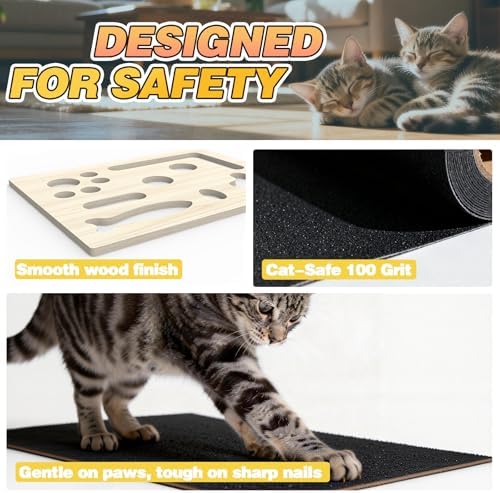 Cat Scratch Puzzle Enrichment Box, Interactive Cat Puzzle Toy Box