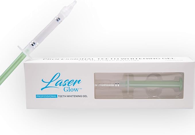 LaserGlow 35% Hydrogen Peroxide Teeth Whitening Gel – Professional Dental-Grade Syringe for Rapid in-Office Whitening; Enamel-Safe, Low-Sensitivity Formula for Dentists & Whitening Technicians