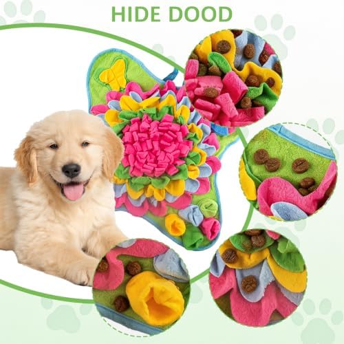 Pet Snuffle Mat for Dogs, 2 Pack, Interactive Feeding Mat, Portable Puzzle Toy for Small and Medium Breed Dogs, Puppy Foraging Feed Game