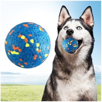 Mankoda Dog Balls, 3" Indestructible Tennis Balls for Aggressive Chewers