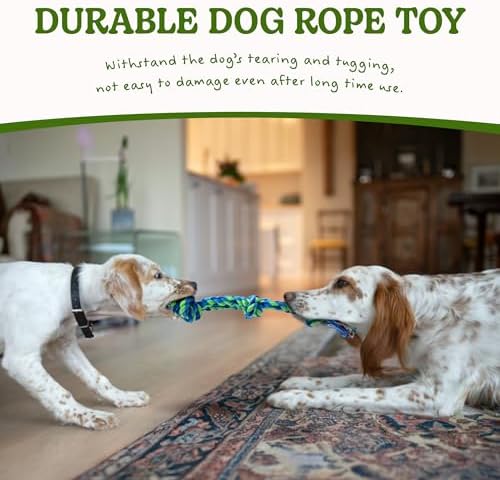 2 Pack Dog Rope Toy for Small Dogs, Durable Cotton Puppy Teething Toys