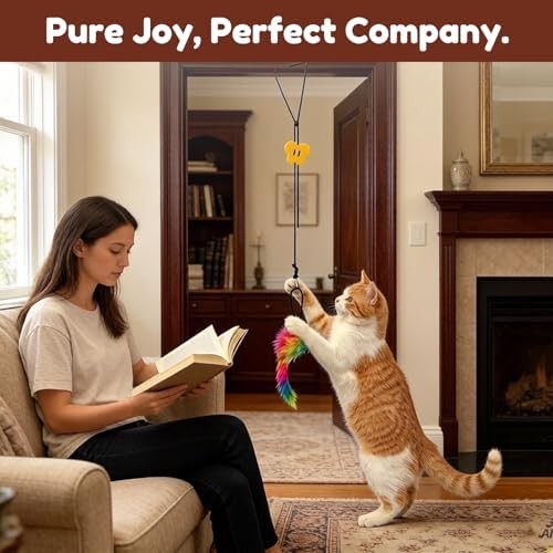 Hanging Toys for Doorway, door frame cat toys for Indoor Cats Kitten 2 Pcs