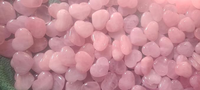 MAIBAOTA 45 mm Rose Quartz Crystals Valentine's Day Crystals Gifts for Her Women Large Heart Stone Healing Natural Reiki Gemstone Polished Heart Shaped Rocks Meditation
