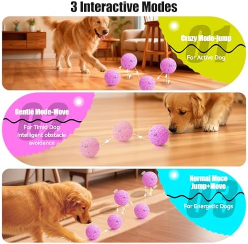 Interactive Dog Toys, Chew-Proof Dog Ball for Aggressive Chewers